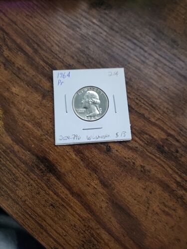 1964 Washington Quarter, Proof, .900 Silver