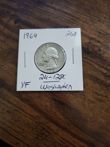 1964 Washington Quarter, XF, .900 Silver