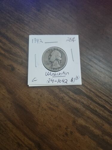 1942 Washington Quarter, G, .900 Silver