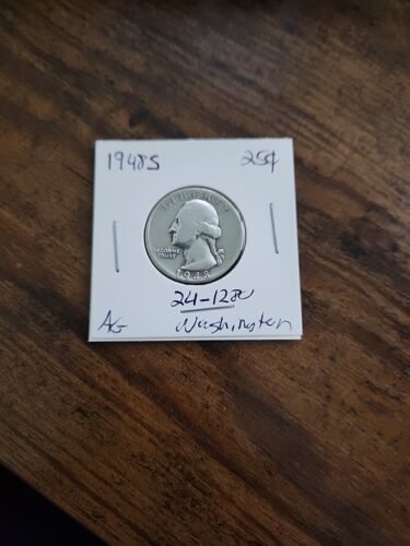 1948-S Washington Quarter, AG, .900 Silver