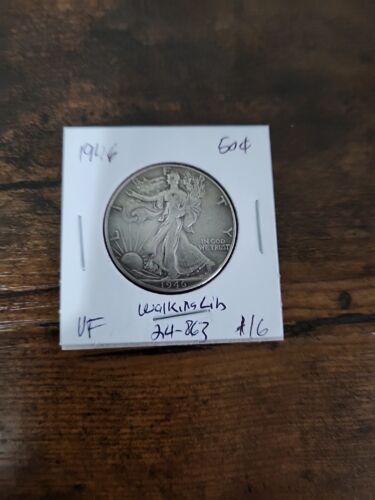 1946 Walking Liberty Half Dollar, VF, .900 Silver