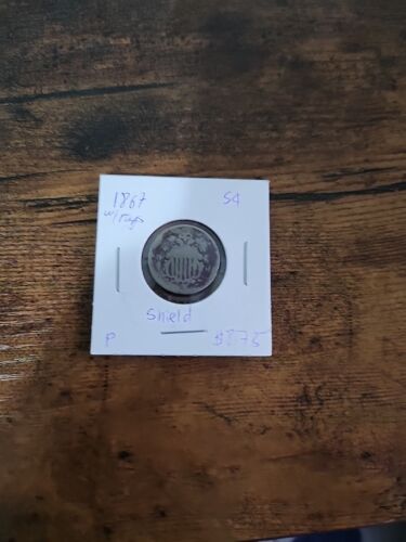 1867 Shield Nickel w/ Rays, Poor/Cull, Good Placeholder