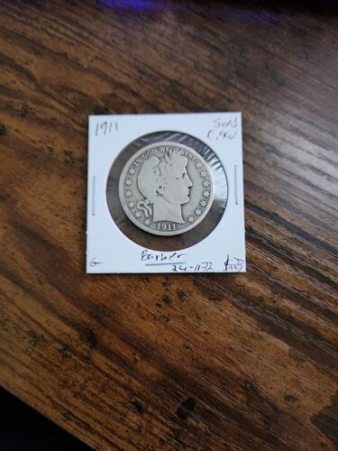 1911 Barber Half Dollar, G, .900 Silver