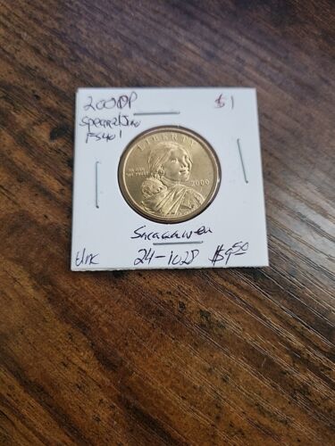 2000-P Sacagawea Dollar, Speared Jaw Error (FS-401), MS