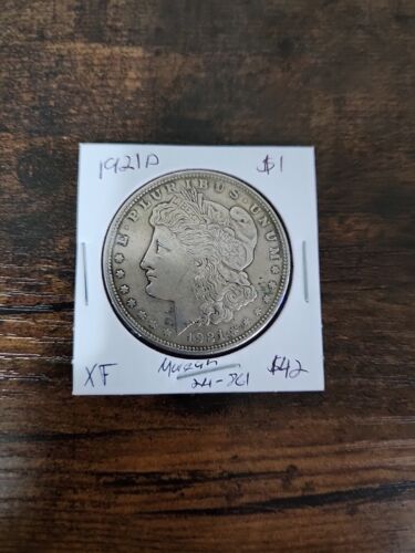 1921-D Morgan Dollar, XF, .900 Silver