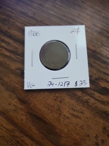 1866 Two Cent Piece, VG