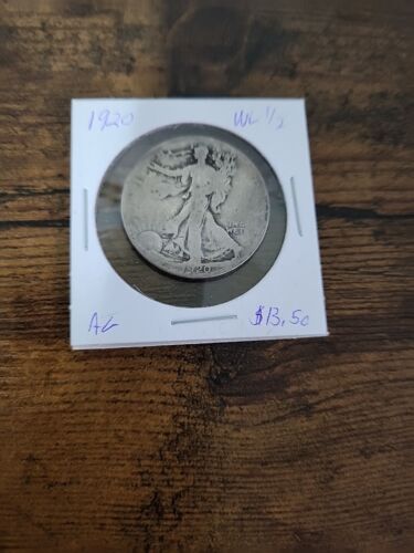 1920 Walking Liberty Half, AG, .900 Silver