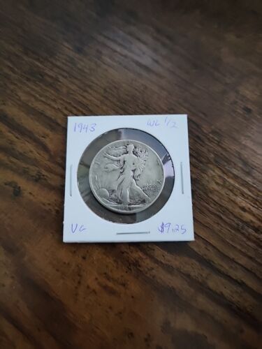 1943 Walking Liberty Half Dollar, VG, .900 Silver