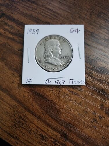 1959 Franklin Half, VF, .900 Silver