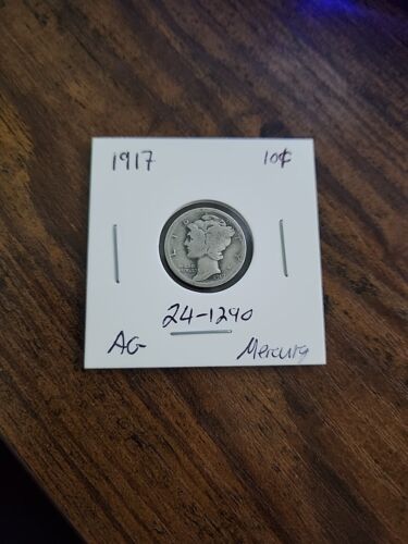 1917 Mercury Dime, AG, .900 Silver