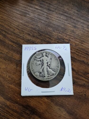 1935-S Walking Liberty Half Dollar, F, .900 Silver