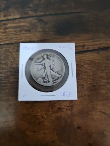 1920-D Walking Liberty Half, G, .900 Silver