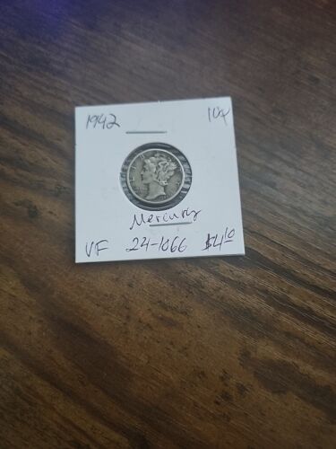 1942 Mercury Dime, VF, .900