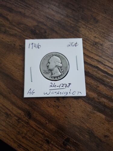 1946 Washington Quarter, AG, .900 Silver