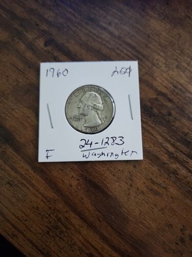 1960 Washington Quarter, F, .900 Silver