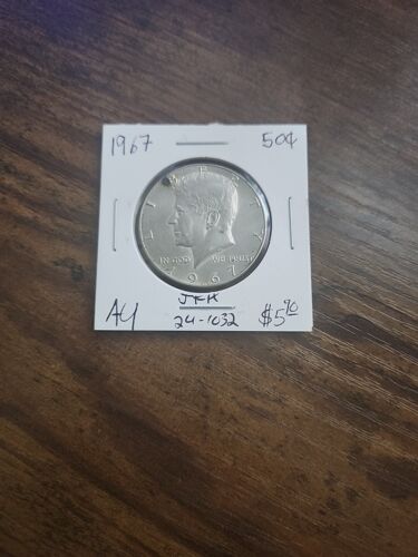 1967 Kennedy Half Dollar, AU, .400 Silver