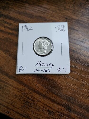 1942 Mercury Dime, BU, .900 Silver