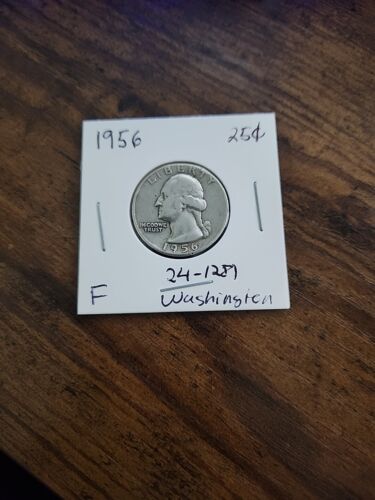 1956 Washington Quarter, F, .900 Silver