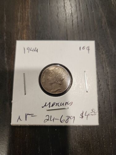 1944 Mercury Dime, XF, .900 Silver