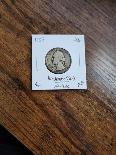 1937 Washington Quarter, AG, .900 Silver